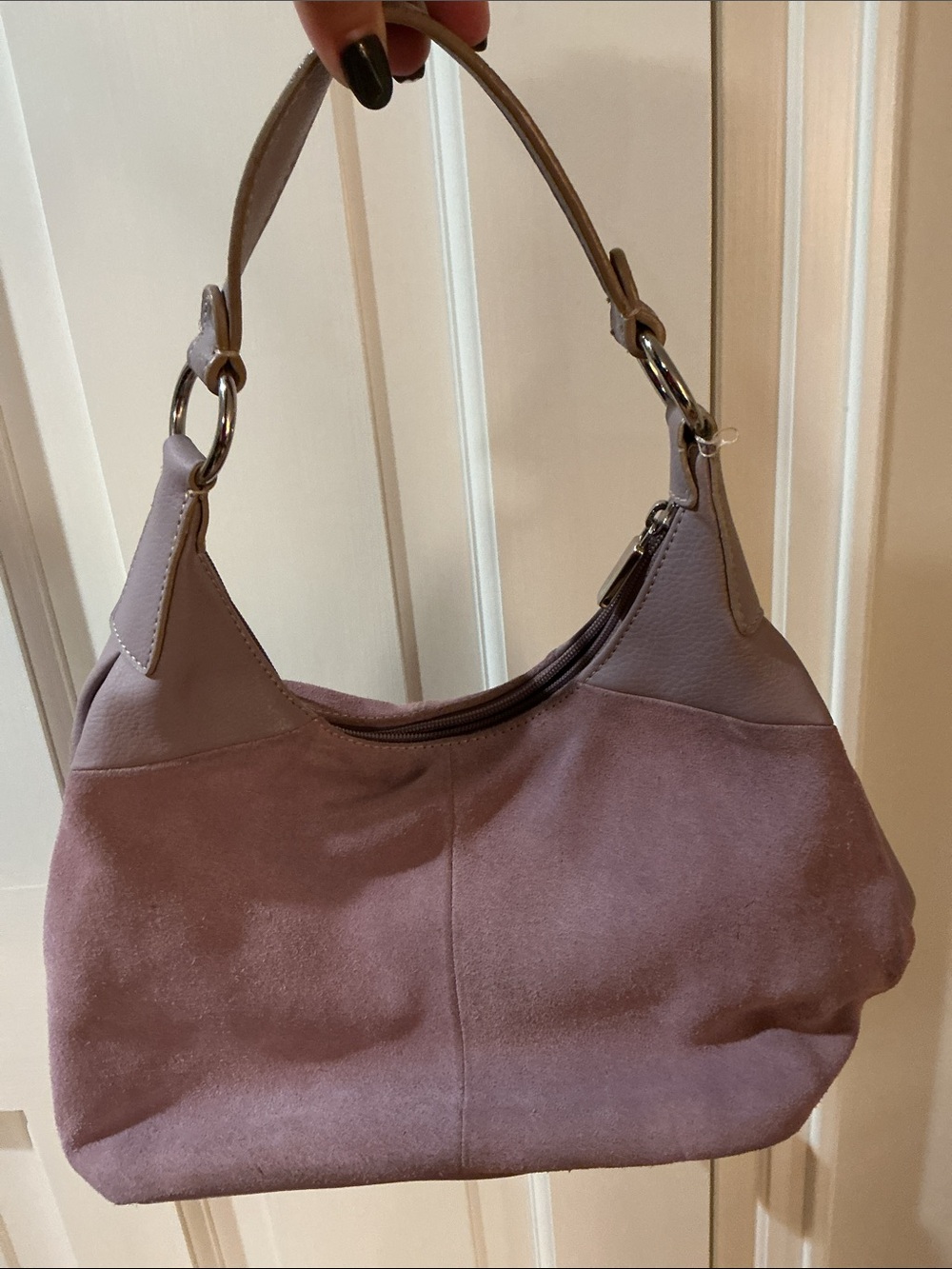 New York & Company Hobo Shoulder Bag in Lavender